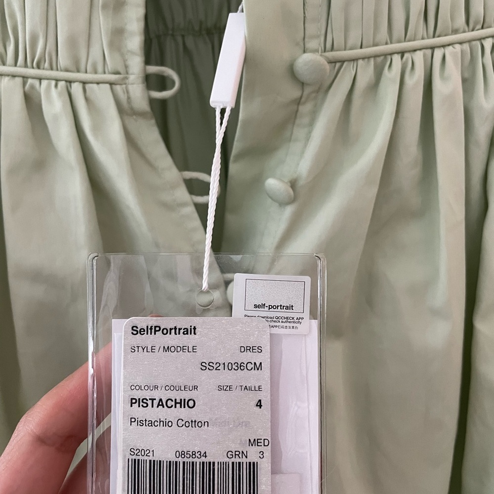 Self portrait pistachio dress size 4 - Picture 3 of 3